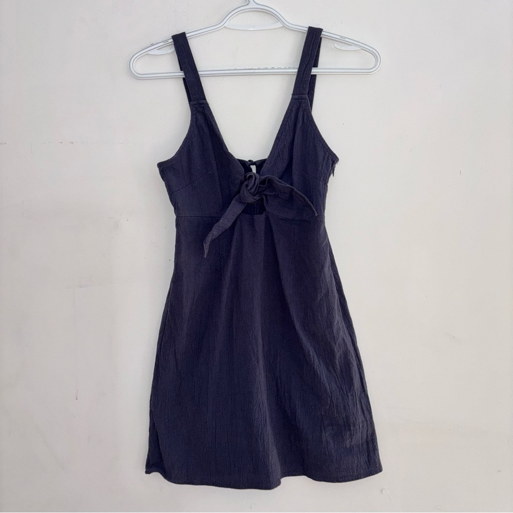 L.A. Hearts Navy Tie Front Mini Dress Size S